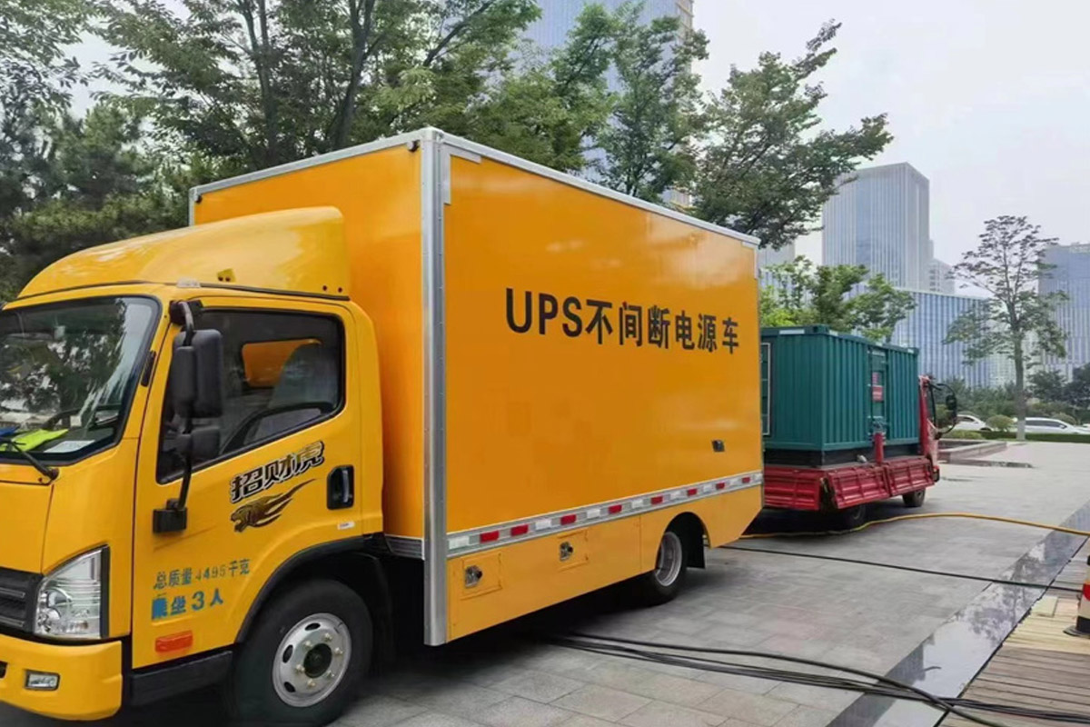马关发电机租赁施工现场